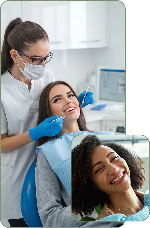 Dentista atendendo paciente na Renovar Odontologia